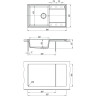 Мойка кухонная LEMARK IMANDRA 840 грей