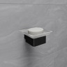 Мыльница LEMARK SMOOTH LINE с держателем чёрный