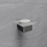 Мыльница LEMARK SMOOTH LINE с держателем графит