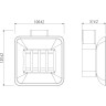 Мыльница LEMARK SMOOTH LINE с держателем графит