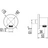 Подключение для душевого шланга LEMARK LM3783GM для LM3722GM, LM3729GM, графит