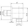 Подключение для душевого шланга LEMARK LM5883CW
