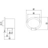 Подключение для душевого шланга LEMARK LM8026С встраиваемое