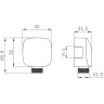 Подключение для душевого шланга LEMARK LM8085С встраиваемое