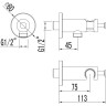 Подключение для душевого шланга с держателем LEMARK LM1185C