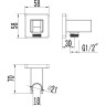 Подключение для душевого шланга с держателем LEMARK LM4585C