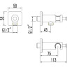 Подключение для душевого шланга с держателем LEMARK LM7885C