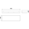 Полка для душа прямая LEMARK SHELF LINE 9772053