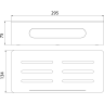 Полка для душа прямая LEMARK SHELF LINE 9772044 черный