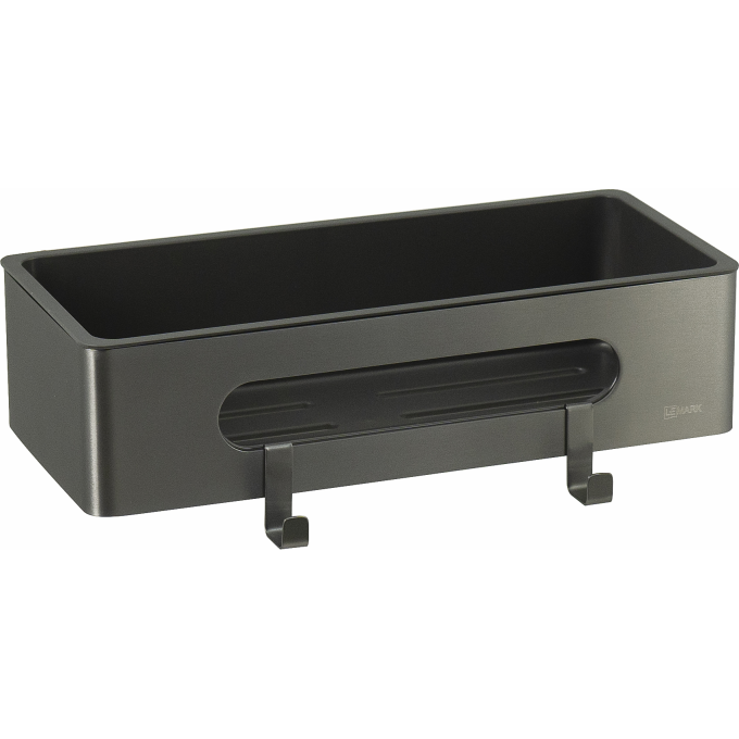Полка для душа прямая LEMARK SHELF LINE 9776045 графит
