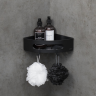 Полка для душа угловая LEMARK SHELF LINE черный