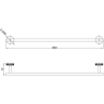 Полотенцедержатель LEMARK BELUGA LMA-8013S-BRLG брашированное светлое золото