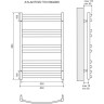 Полотенцесушитель электрический LEMARK ATLANTISS П10 LM32810REBL 500x800 черный
