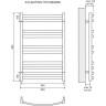 Полотенцесушитель электрический LEMARK ATLANTISS LM32810RE П10 500x800