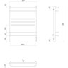 Полотенцесушитель электрический LEMARK LINARA П7 LM04707Z 700х500 ТЭН правый