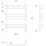 Полотенцесушитель электрический LEMARK LUNA П7 LM41707Z 700х500 ТЭН правый