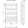 Полотенцесушитель электрический LEMARK MELANGE LM49810E П10 500x800