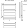 Полотенцесушитель электрический LEMARK PRAMEN LM33607E П7 500x600