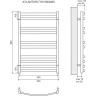 Полотенцесушитель водяной LEMARK ATLANTISS П10 LM32810RBL 500x800 черный