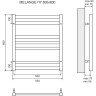 Полотенцесушитель водяной LEMARK MELANGE П7 LM49607W 500x600 белый