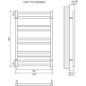 Полотенцесушитель водяной LEMARK UNIT LM45810 П10 500x800
