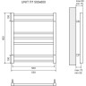 Полотенцесушитель водяной LEMARK UNIT П7 LM45607BL 500x600 черный