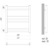 Полотенцесушитель водяной LEMARK URSUS LM72607BL П7 500x600 черный