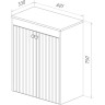 Шкаф LEMARK ROMANCE 60 см подвесной/напольный, с откидной корзиной для белья, белый