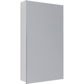 Шкаф зеркальный LEMARK UNIVERSAL 45х80 см 1 дверный, петли слева, цвет корпуса белый глянец