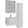 Шкаф зеркальный LEMARK UNIVERSAL 70х80 см 2-х дверный, цвет корпуса белый глянец
