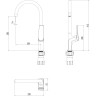 Смеситель для кухни LEMARK BRONX LM3705BLR