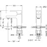 Смеситель для раковины LEMARK AURA LM0606CH