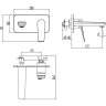 Смеситель для раковины LEMARK BRONX LM3726MW