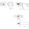 Смеситель для раковины LEMARK BRONX LM3736GM
