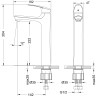 Смеситель для раковины LEMARK LINARA LM0409C