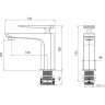 Смеситель для раковины LEMARK PRIZMA LM3906C