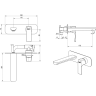 Смеситель для раковины LEMARK URSUS LM7226BG