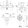 Смеситель для ванны LEMARK ATLANTISS LM3254C