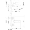 Смеситель для ванны LEMARK AURA LM0614CH