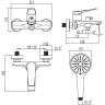 Смеситель для ванны LEMARK BRONX LM3714GM
