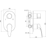 Смеситель для ванны LEMARK LINARA LM0427C