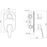Смеситель для ванны LEMARK LINARA LM0428C