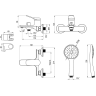 Смеситель для ванны LEMARK ORTUS LM11314C