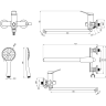 Смеситель для ванны LEMARK ORTUS LM11351C