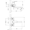 Смеситель для ванны LEMARK POINT LM0317C