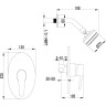 Смеситель LEMARK ATLANTISS LM3220C для душа
