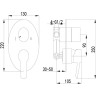 Смеситель LEMARK ATLANTISS LM3227C для ванны и душа