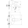 Смеситель LEMARK ATLANTISS LM3202C для ванны