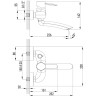 Смеситель LEMARK ATLANTISS LM3214C для ванны