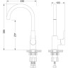 Смеситель LEMARK AURA LM0605C для кухни
